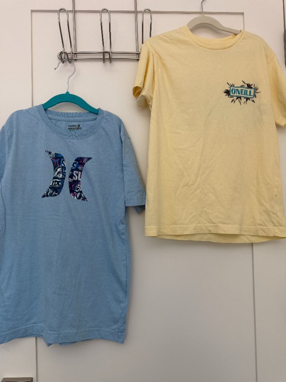 Boys Surf Graphic T-Shirts 2-Pack Hurley & O’Neill Light Blue / Yellow Youth M